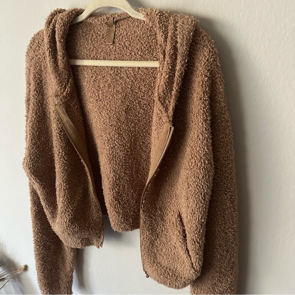 SKIMS Cozy Knit Zip Up Hoodie without Zipper Large - Picture 6 of 10